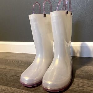 Girls light up rain boots